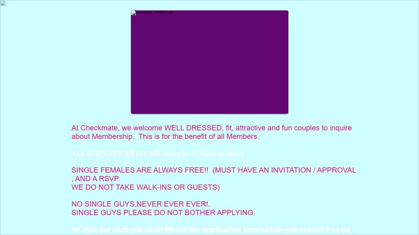 Membership at Checkmate Lifestyle Swingers Club