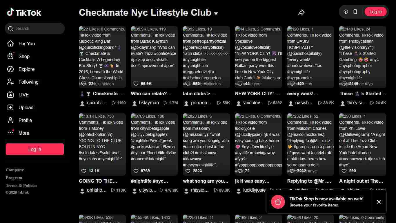 Checkmate Nyc Lifestyle Club | TikTok